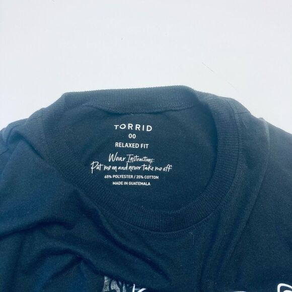 Torrid Line Woman Relaxed Fit Signature Jersey Crew Neck Tee Size 00 - Picture 5 of 8